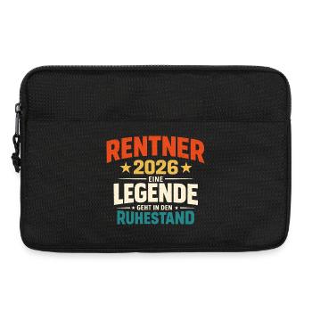 Rentner 2026 Legende Ruhestand Abschiedsgeschenk - Laptoptasche 13" - Schwarz - Vorne