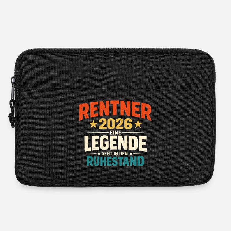 Rentner 2026 Legende Ruhestand Abschiedsgeschenk - Laptoptasche 13" - Schwarz