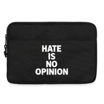 Hass ist keine Meinung – Antifa-Merch - Laptoptasche 13" - Schwarz - Vorne