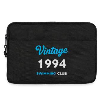 Vintage 1994 – Swimming Club Retro Geburtsjahr - Laptoptasche 13" - Schwarz - Vorne