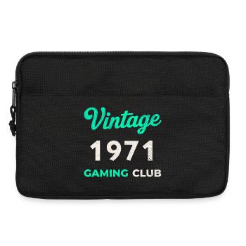 Vintage 1971 – Gaming Club Retro Birth Year - Laptop bag 13" - black - Front