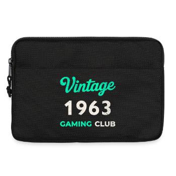 Vintage 1963 – Gaming Club Retro Birth Year - Laptop bag 13" - black - Front