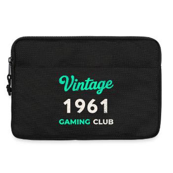 Vintage 1961 – Année de naissance rétro du Gaming Club - Sacoche pour ordinateur portable 13 pouces - noir - Devant