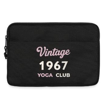 Vintage 1967 Yoga Club Année de naissance rétro Vintage - Sacoche pour ordinateur portable 13 pouces - noir - Devant