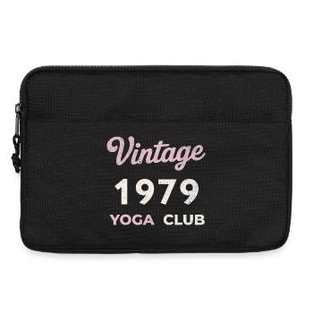 Vintage 1979 Yoga Club Année de naissance rétro Vintage - Sacoche pour ordinateur portable 13 pouces - noir - Devant