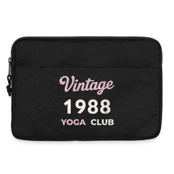 Vintage 1988 Yoga Club Retro Geburtsjahr Jahrgang - Laptoptasche 13" - Schwarz - Vorne