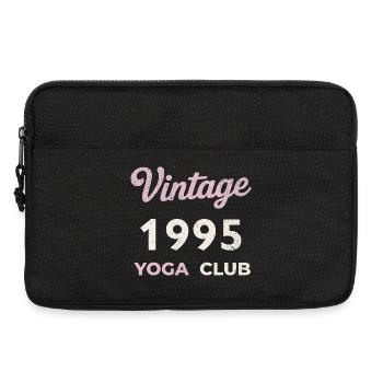 Vintage 1995 Yoga Club Année de naissance rétro Vintage - Sacoche pour ordinateur portable 13 pouces - noir - Devant