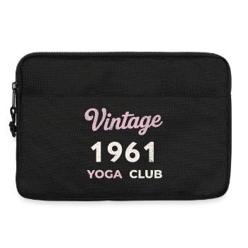 Vintage 1961 Yoga Club Année de naissance rétro vintage - Sacoche pour ordinateur portable 13 pouces - noir - Devant