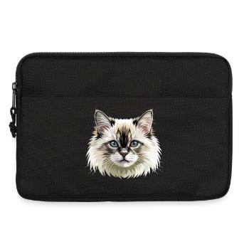 Birma Katze Heilige Birmakatze Süße Birma Katzen - Laptoptasche 13" - Schwarz - Vorne