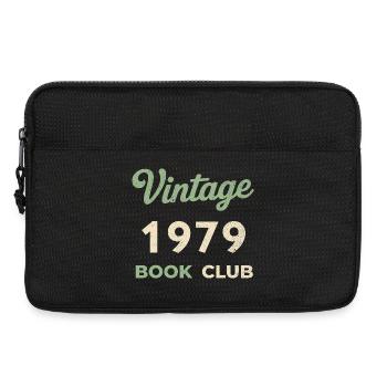 Vintage 1979 Book Club Retro Geburtsjahr Geschenk - Laptoptasche 13" - Schwarz - Vorne