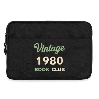 Vintage 1980 Book Club Retro Geburtsjahr Geschenk - Laptoptasche 13" - Schwarz - Vorne