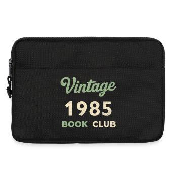 Vintage 1985 Book Club Retro Geburtsjahr Geschenk - Laptoptasche 13" - Schwarz - Vorne