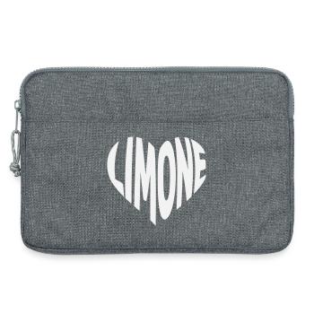 Lime Heart Design - Laptop bag 13" - heather grey - Front