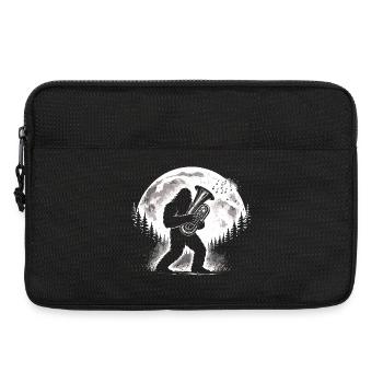 Joueur de tuba Bigfoot - Sacoche pour ordinateur portable 13 pouces - noir - Devant