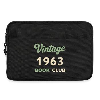 Vintage 1963 Book Club Retro Geburtsjahr Geschenk - Laptoptasche 13" - Schwarz - Vorne