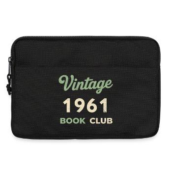 Vintage 1961 Book Club Retro Geburtsjahr Geschenk - Laptoptasche 13" - Schwarz - Vorne