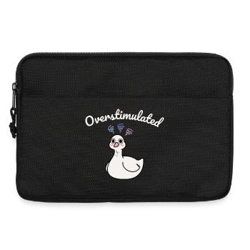 Overstimulated duck - Laptop bag 13" - black - Front