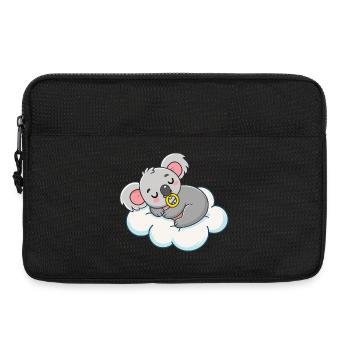 Baby-Koala-Träumer auf Pastellwolke - Laptoptasche 13" - Schwarz - Vorne