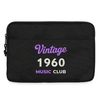 Vintage 1960's Music Club Retro Année de naissance vintage - Sacoche pour ordinateur portable 13 pouces - noir - Devant