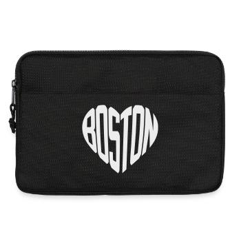 Boston Heart Typo Print - Laptop bag 13" - black - Front