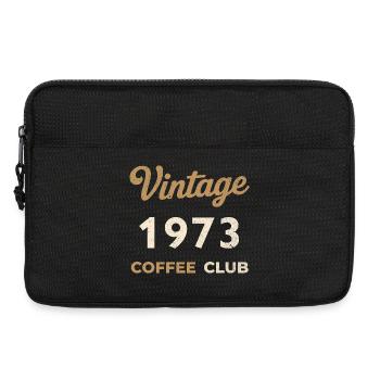 Millésime 1973 – Année de naissance rétro du Coffee Club - Sacoche pour ordinateur portable 13 pouces - noir - Devant