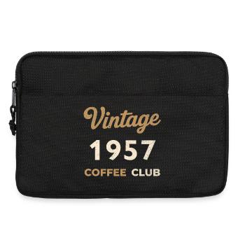 Millésime 1957 – Année de naissance rétro du Coffee Club - Sacoche pour ordinateur portable 13 pouces - noir - Devant
