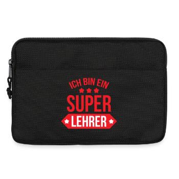 Super Maître d'École Étoiles et Bannière Scolaire - Sacoche pour ordinateur portable 13 pouces - noir - Devant