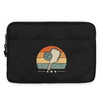 Retro Pickleball - Laptop bag 13" - black - Front