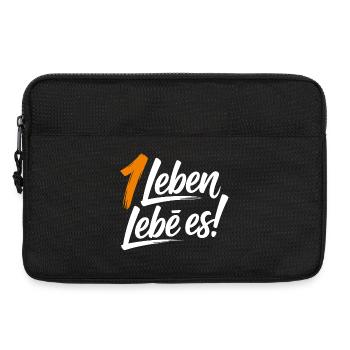 Ein Leben lebe es! - Laptoptasche 13" - Schwarz - Vorne