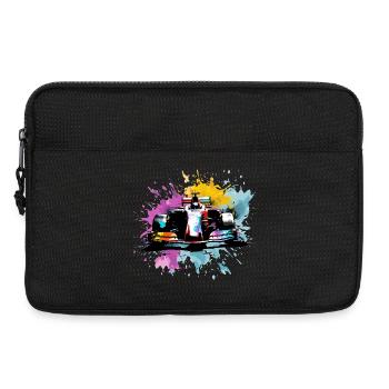 Colorful Splash Art Rush Race Car Driver Racing - Laptop bag 13" - black - Front