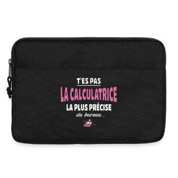 T’es pas la calculatrice la plus précise du bureau - Sacoche pour ordinateur portable 13 pouces - noir - Devant