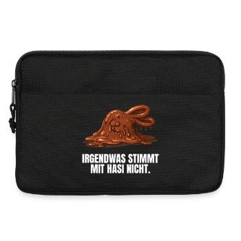 Irgendwas Stimmt Mit Hasi Nicht Böses Hasi - Laptoptasche 13" - Schwarz - Vorne