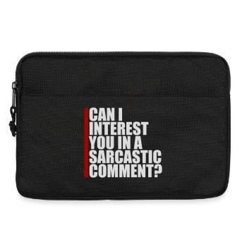 Can I Interest You In A Sarcastic Comment Lustig - Laptop bag 13" - black - Front