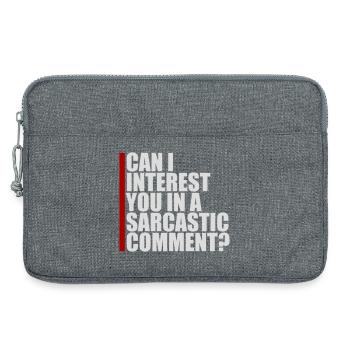 Can I Interest You In A Sarcastic Comment Lustig - Laptop bag 13" - heather grey - Front