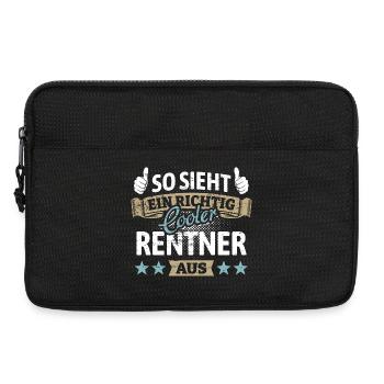 So sieht ein richtig cooler Rentner aus - Spruch - Laptoptasche 13" - Schwarz - Vorne