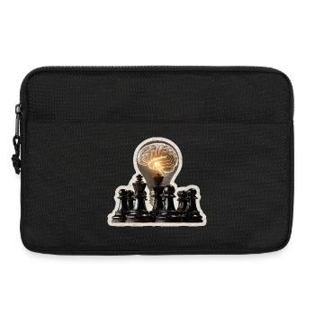 Funny Chess Saying My Brain Plays Chess - Laptop bag 13" - black - Front