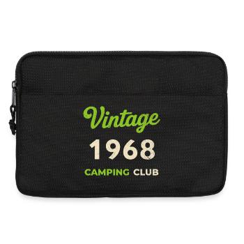 Vintage 1968 – Camping Club Retro Birth Year - Laptop bag 13" - black - Front