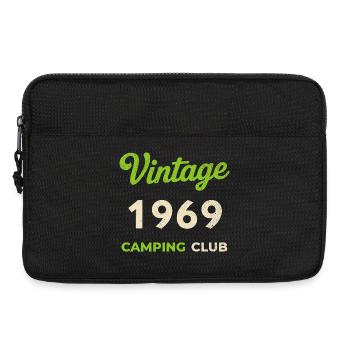 Vintage 1969 – Année de naissance rétro du Camping Club - Sacoche pour ordinateur portable 13 pouces - noir - Devant