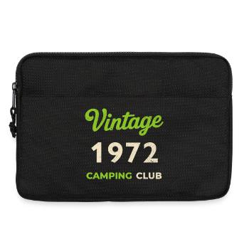 Vintage 1972 – Camping Club Retro Birth Year - Laptop bag 13" - black - Front