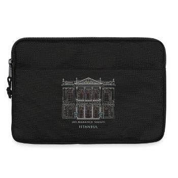 Dolmabahce Palast Silhouette Istanbul , Zeichnung - Laptoptasche 13" - Schwarz - Vorne