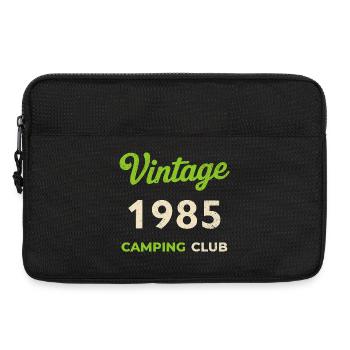 Vintage 1985 – Camping Club Retro Birth Year - Laptop bag 13" - black - Front