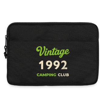 Vintage 1992 – Camping Club Retro Birth Year - Laptop bag 13" - black - Front