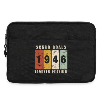 Jubiläum 1946 – 80 Jahre - Laptoptasche 13" - Schwarz - Vorne