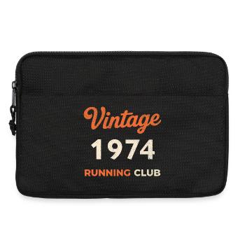 Vintage 1974 Running Club Geburtstag Geschenkidee - Laptoptasche 13" - Schwarz - Vorne