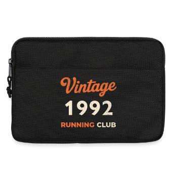 Vintage 1992 Running Club Birthday Gift Idea - Laptop bag 13" - black - Front