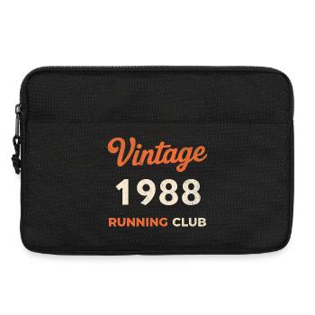Vintage 1988 Running Club Birthday Gift Idea - Laptop bag 13" - black - Front