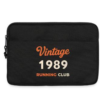 Vintage 1989 Running Club Geburtstag Geschenkidee - Laptoptasche 13" - Schwarz - Vorne