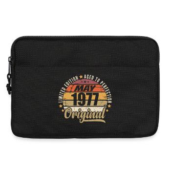 Design Vintage Mai 1977 Édition Limitée Mai 1977 - Sacoche pour ordinateur portable 13 pouces - noir - Devant
