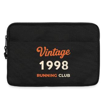 Vintage 1998 Running Club Geburtstag Geschenkidee - Laptoptasche 13" - Schwarz - Vorne
