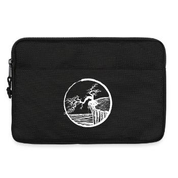Landscape with tree on cliff edge - Laptop bag 13" - black - Front